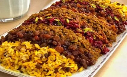طرز تهیه عدس پلو نذری با گوشت چرخ‌کرده ویژه ماه رمضان / دستور پخت کامل عدس پلو نذری با گوشت برای سفره رمضان