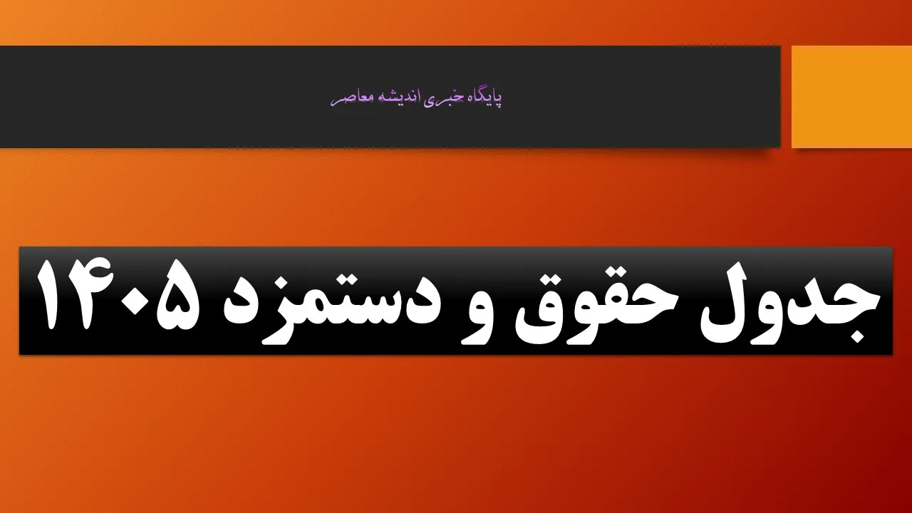 جدول حقوق و دستمزد 1405+ جلسه شورای عالی کار دستمزد ۱۴۰۵