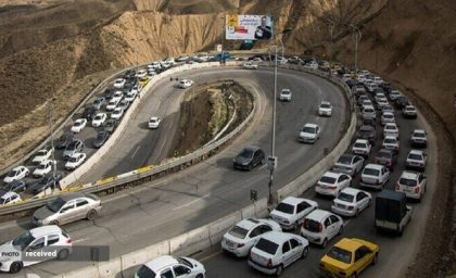 جاده چالوس و آزادراه تهران ـ شمال یک‌طرفه شد