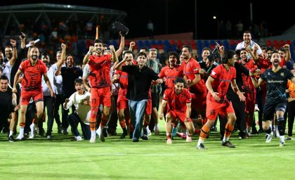 جشن صعود در شهر بابک؛ مس به لیگ برتر رسید