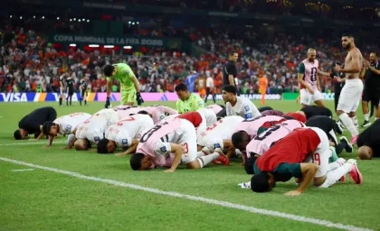 مراکشی‌ها پس از حذف هلند جشن گرفتند