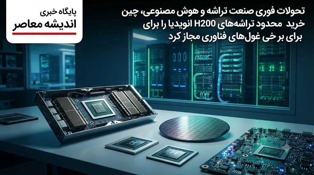 تحولات فوری صنعت تراشه و هوش مصنوعی | چین پس از ماه‌ ها مقاومت، خرید محدود تراشه‌ های H200 انویدیا را برای غول‌های فناوری مجاز کرد / رفع ممنوعیت برای علی‌ بابا، بایت‌ دنس و دیپ‌ سیک؛ سهمیه کمتر از ۲۰۰ هزار قطعه و محدودیت برای آموزش هوش مصنوعی / شرط پکن: تراشه‌ ها فقط برای پردازش داده‌ های عمومی استفاده شوند