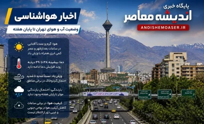 هشدار نارنجی هواشناسی تهران | وزش باد شدید و طوفان گرد و خاک از اواخر امروز تا پنجشنبه / دمای ۳۸ تا ۴۰ درجه؛ هشدار به شهروندان برای تردد در فضای باز