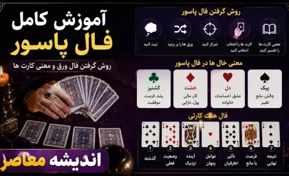 آموزش فال پاسور | آموزش کامل فال ورق با معنی کارت ها | روش گرفتن فال پاسور قدم به قدم