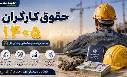 حقوق کارگران ۱۴۰۵ | جدول کامل حقوق کارگران در سال ۱۴۰۵ + حداقل دستمزد، مزایا و افزایش حقوق کارگران