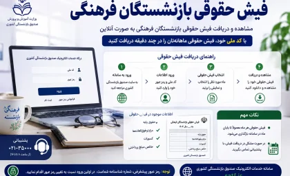 فیش حقوقی بازنشستگان فرهنگی | sabasrm ir صندوق بازنشستگی کشوری فیش حقوقی | نحوه دریافت فیش حقوقی بازنشستگان فرهنگی از سامانه صبا