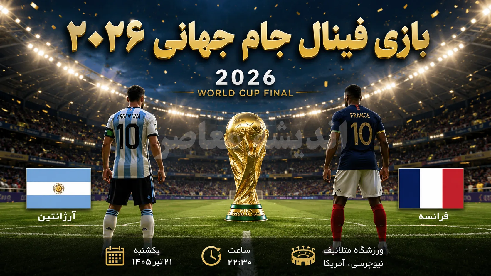 فینال جام جهانی ۲۰۲۶؛ آرژانتین و اسپانیا امشب در ورزشگاه مترلایف به مصاف هم می‌روند