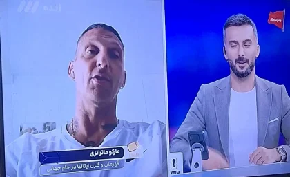 لحظه جنجالی ویژه‌برنامه جام ۲۶ با حضور مارکو ماتراتزی