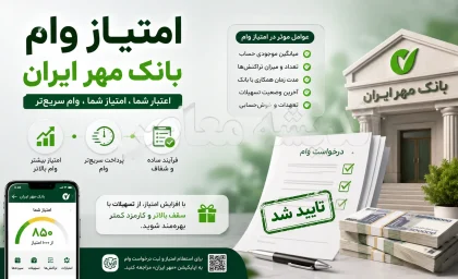 امتیاز وام بانک مهر ایران | نحوه محاسبه امتیاز وام بانک مهر | شرایط دریافت تسهیلات امتیازی تا 500 میلیون تومان