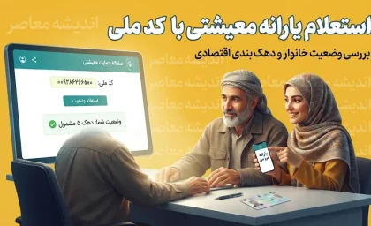 استعلام یارانه معیشتی با کد ملی ۱۴۰۵ | مشاهده وضعیت یارانه، دهک بندی و اعتراض به قطع یارانه
