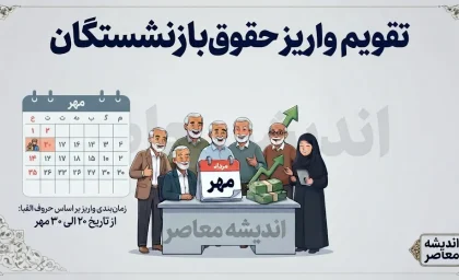 تقویم واریز حقوق بازنشستگان مرداد ۱۴۰۵ + جدول زمانی بر اساس حروف الفبا
