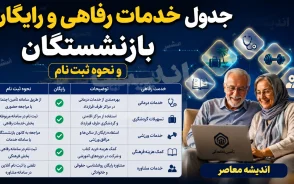 جدول خدمات رفاهی و رایگان بازنشستگان و نحوه ثبت نام/ ثبت نام سفر رایگان برای بازنشستگان تأمین اجتماعی