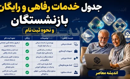 جدول خدمات رفاهی و رایگان بازنشستگان و نحوه ثبت نام/ ثبت نام سفر رایگان برای بازنشستگان تأمین اجتماعی