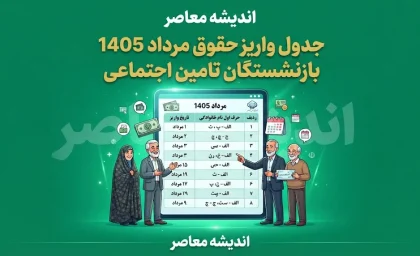 جدول واریز حقوق مرداد 1405 بازنشستگان تامین اجتماعی | زمان دقیق پرداخت حقوق بازنشستگان و فیش حقوقی مرداد