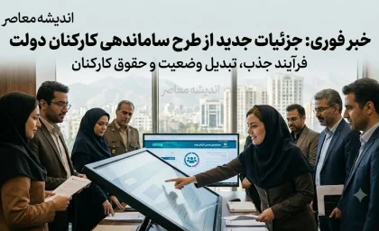 خبر فوری از ساماندهی کارکنان دولت در ۱۶ مرداد ۱۴۰۵؛ اجرای مصوبه از همین ماه آغاز شد، اما تبدیل وضعیت منوط به قانون و آزمون است