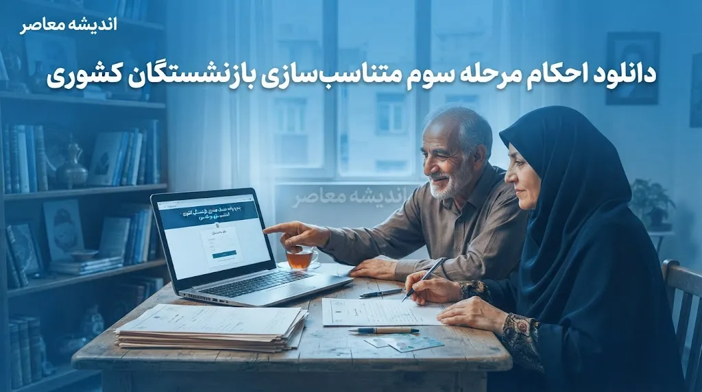 دانلود احکام مرحله سوم متناسب‌سازی بازنشستگان کشوری؛ راهنمای کامل و آخرین تغییرات+ نحوه دریافت و دانلود حکم جدید بازنشستگان کشوری