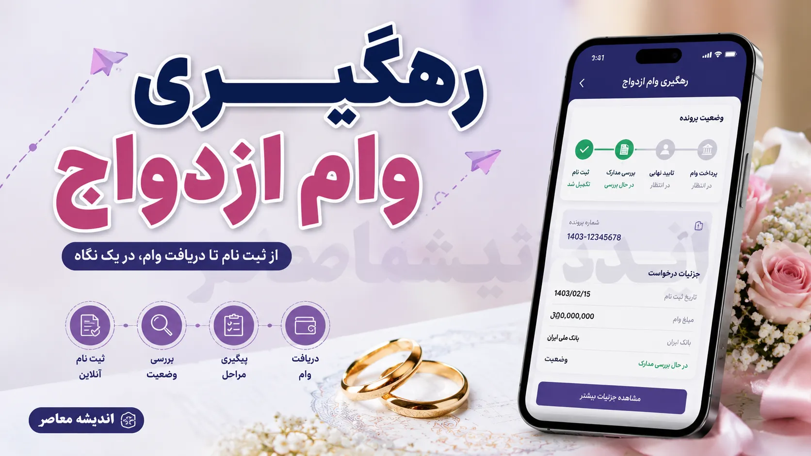 رهگیری وام ازدواج ۱۴۰۵؛ ورود فوری به سامانه بانک مرکزی و مشاهده وضعیت وام با کد ملی و کد رهگیری