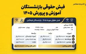 فیش حقوقی بازنشستگان آموزش و پرورش ۱۴۰۵ | دریافت و دانلود فیش حقوقی بازنشستگان با کد ملی از سامانه cspf.ir