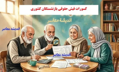 کسورات فیش حقوقی مردادماه بازنشستگان کشوری؛ راهنمای کامل بررسی و استعلام+ جدول کسورات فیش حقوقی بازنشستگان کشوری