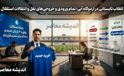 آخرین نقل‌وانتقالات استقلال ۱۴۰۵؛ خریدهای جدید آبی‌ها، وضعیت پنجره نقل‌وانتقالاتی و آخرین خروجی‌ها تا امروز