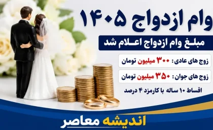 سامانه وام ازدواج و راهنمای ثبت نام ۱۴۰۵؛ از ve.cbi.ir تا انتخاب بانک و پیگیری کد رهگیری