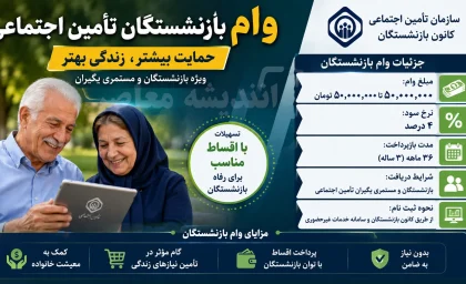 نحوه ثبت نام غیر حضوری وام بازنشستگان تامین اجتماعی در سال ۱۴۰۵