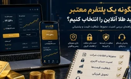 چگونه یک پلتفرم معتبر خرید طلا آنلاین را انتخاب کنیم؟