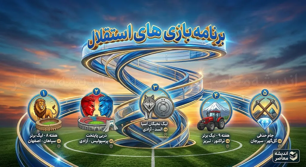 برنامه بازی‌های استقلال اعلام شد؛ فینال زودرس با تراکتور و آغاز ماجراجویی آسیایی