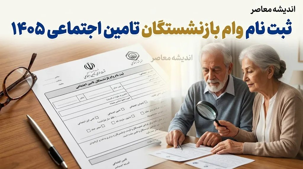 ثبت نام وام بازنشستگان تامین اجتماعی ۱۴۰۵ / ثبت نام وام ۶۰ میلیونی بازنشستگان تامین اجتماعی / وام بازنشستگان تامین اجتماعی ۱۴۰۵ / شرایط وام بازنشستگان تامین اجتماعی / سامانه ثبت نام وام بازنشستگان تامین اجتماعی