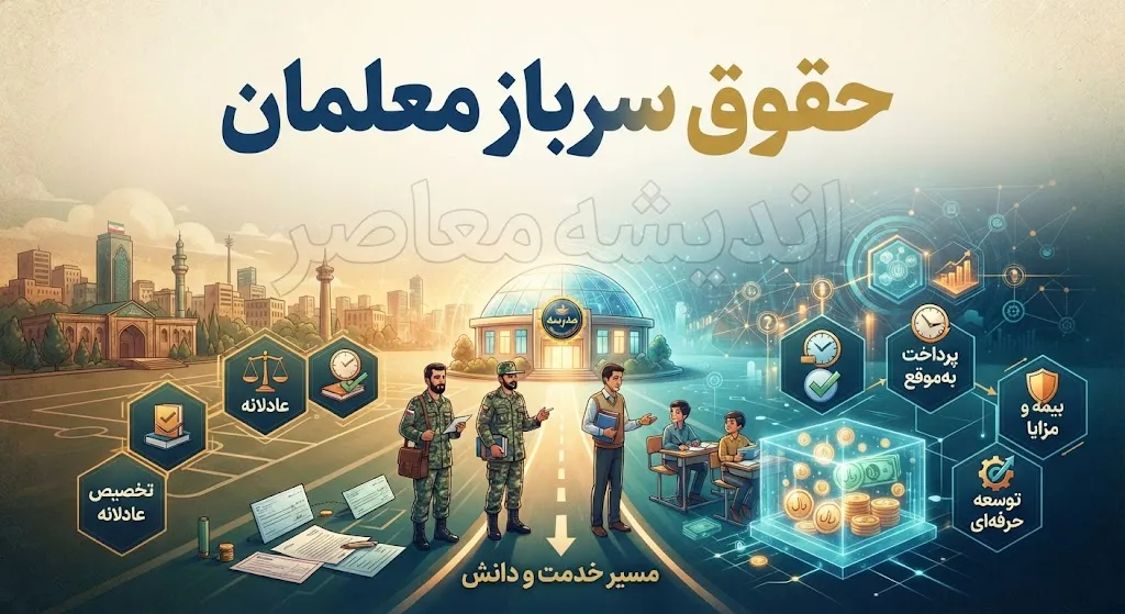 حقوق سرباز معلمان در سال تحصیلی ۱۴۰۵ چقدر است؟ | مبلغ حقوق سرباز معلم ۱۴۰۵ و جزئیات پرداخت