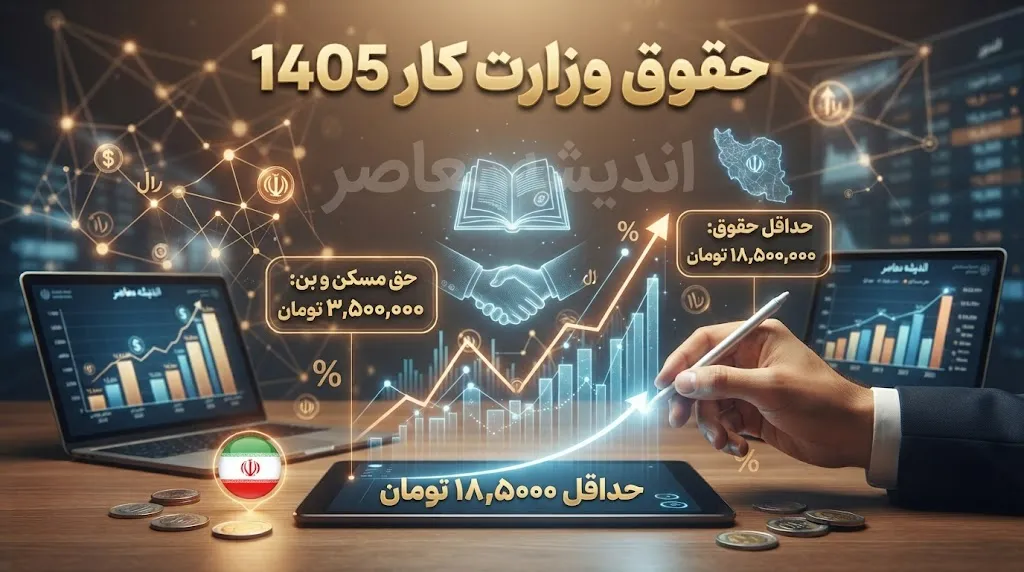 حقوق وزارت کار ۱۴۰۵ | جدول کامل حداقل حقوق کارگران، دستمزد روزانه و مزایای کارگری