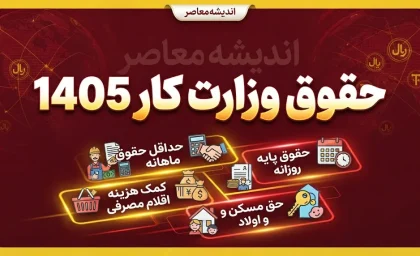 حقوق وزارت کار ۱۴۰۵ / جدول کامل حداقل حقوق کارگران، دستمزد روزانه، حق مسکن، بن کارگری و حق اولاد