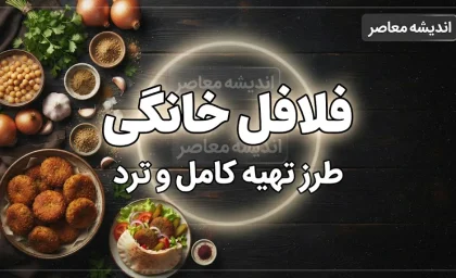 طرز تهیه فلافل خانگی برای ۴ نفر؛ ترد و خوشمزه مثل فلافلی ها