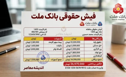 فیش حقوقی بانک ملت؛ ورود به سامانه فیش حقوقی کارکنان و بازنشستگان بانک ملت
