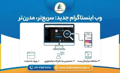 وب اینستاگرام جدید ۲۰۲۶؛ ورود به Instagram Web و استفاده از اینستاگرام بدون نصب برنامه