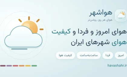 هواشهر چیست؟ معرفی سرویس جامع پیش‌بینی آب‌وهوا و کیفیت هوای شهرهای ایران