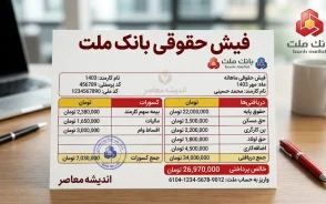 فیش حقوقی بازنشستگان بانک ملت مهر ۱۴۰۵ | ورود به سامانه و دریافت فیش حقوقی ماهانه